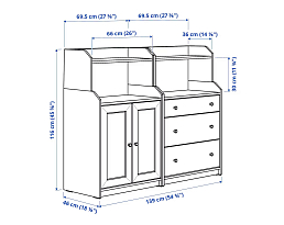 Изображение товара Хауга 16 white ИКЕА (IKEA) на сайте delmard.ru