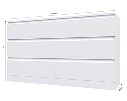 Изображение товара Мальм 14 white ИКЕА (IKEA) на сайте delmard.ru